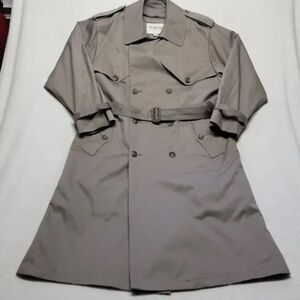London Fog Towne Trench Coat with Removable Belt and Liner M-L